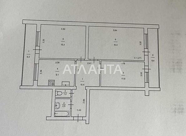 3-rooms apartment apartment by the address st. Sechevykh Streltsov Artema (area 82,6 m2) - Atlanta.ua - photo 8