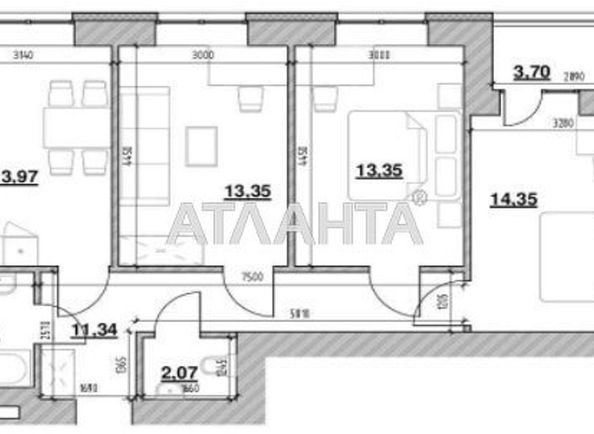 3-rooms apartment apartment by the address st. Zaliznichna (area 78,0 m2) - Atlanta.ua - photo 13