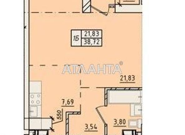 1-кімнатна квартира за адресою вул. Пестеля (площа 38,7 м2) - Atlanta.ua - фото 4