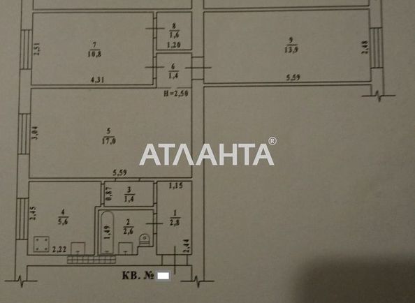 3-rooms apartment apartment by the address st. Inglezi 25 chapaevskoy div (area 58,3 m2) - Atlanta.ua - photo 2