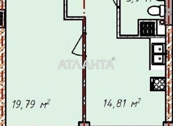 1-кімнатна квартира за адресою Люстдорфська дор. (площа 38,5 м²) - Atlanta.ua - фото 2