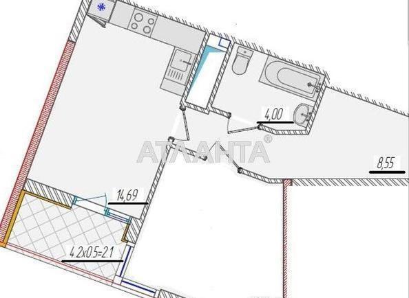 1-room apartment apartment by the address st. Krasnova (area 40,9 m²) - photo 3 1-room apartment apartment by the address st. Krasnova (area 40,9 m²) - Atlanta.ua - photo 3