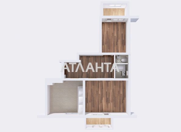 2-rooms apartment apartment by the address st. Parkovaya (area 70,4 m²) - Atlanta.ua - photo 12