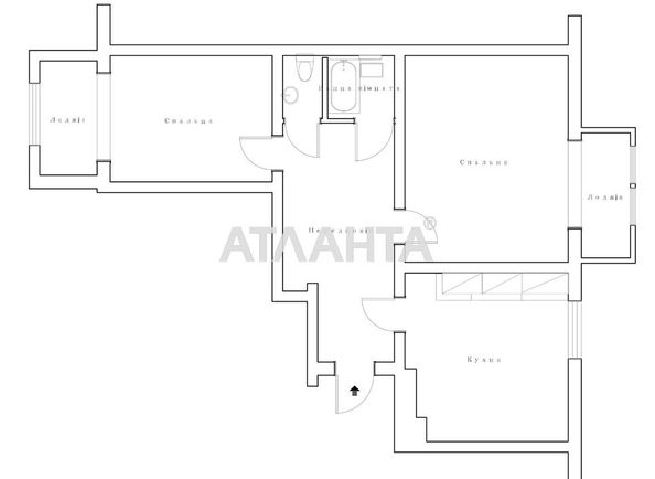 2-rooms apartment apartment by the address st. Parkovaya (area 70,4 m²) - Atlanta.ua - photo 14