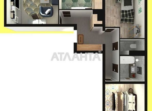 3-комнатная квартира по адресу ул. Пригородная (площадь 75,0 м2) - Atlanta.ua - фото 8