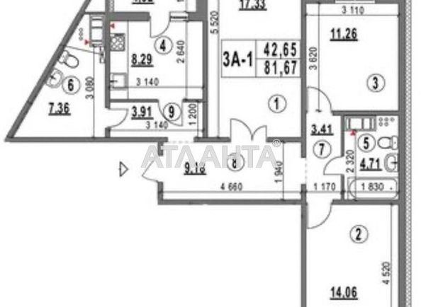 3-rooms apartment apartment by the address st. Koneva (area 82,0 m2) - Atlanta.ua - photo 15