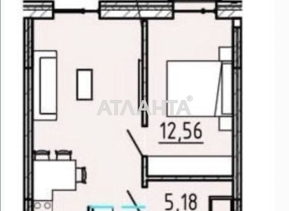 1-комнатная квартира по адресу Фонтанская дор. (площадь 41,5 м²) - Atlanta.ua - фото 3