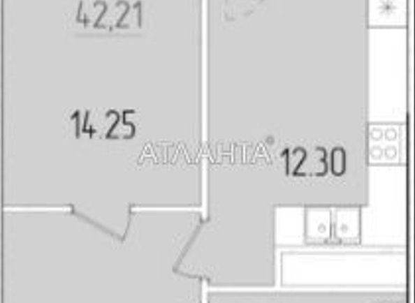 1-комнатная квартира по адресу ул. Краснова (площадь 41,8 м²) - Atlanta.ua - фото 2