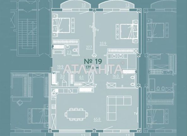 2-rooms apartment apartment by the address st. Frantsuzskiy bul Proletarskiy bul (area 1892,2 m²) - Atlanta.ua - photo 2