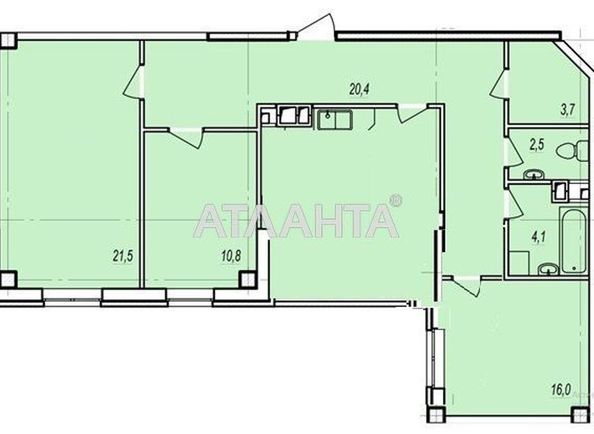 3-комнатная квартира по адресу ул. Жаботинского (площадь 95,0 м2) - Atlanta.ua
