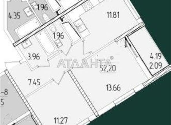 2-кімнатна квартира за адресою вул. Краснова (площа 60,1 м²) - Atlanta.ua - фото 2