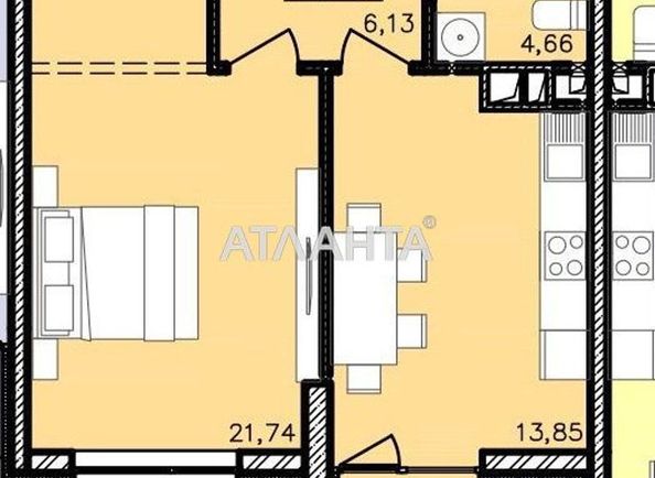1-комнатная квартира по адресу ул. Франко Ивана (площадь 49,9 м2) - Atlanta.ua - фото 7
