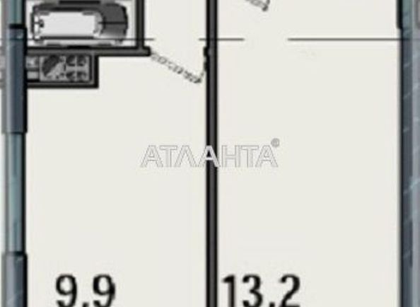 1-комнатная квартира по адресу ул. Тульская (площадь 35,5 м2) - Atlanta.ua - фото 2