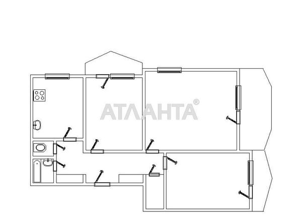 3-комнатная квартира по адресу Днепропетр. Дор. (площадь 70 м²) - Atlanta.ua - фото 14