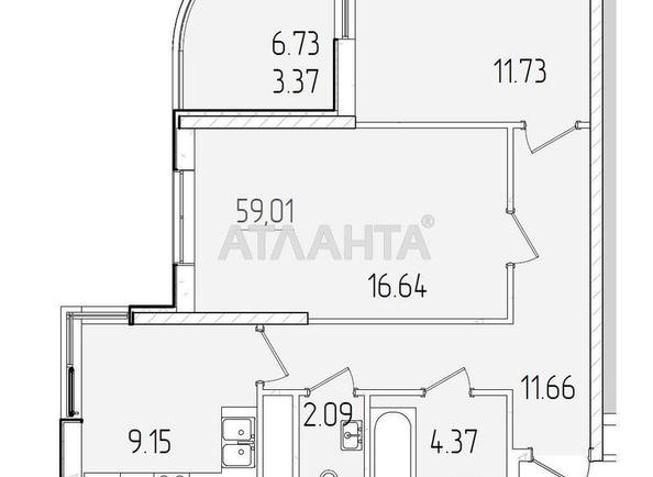 2-комнатная квартира по адресу ул. Краснова (площадь 58,6 м²) - Atlanta.ua - фото 6