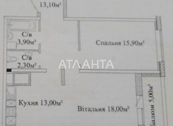 2-rooms apartment apartment by the address st. Varnenskaya (area 67,2 m2) - Atlanta.ua - photo 7