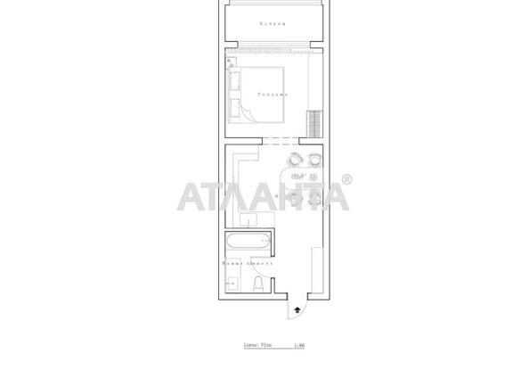 1-room apartment apartment by the address st. Nebesnoy Sotni pr Zhukova marsh pr Leninskoy iskry pr (area 24,5 m²) - Atlanta.ua - photo 15