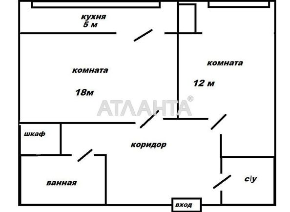 2-rooms apartment apartment by the address st. Marselskaya (area 52,0 m2) - Atlanta.ua - photo 25