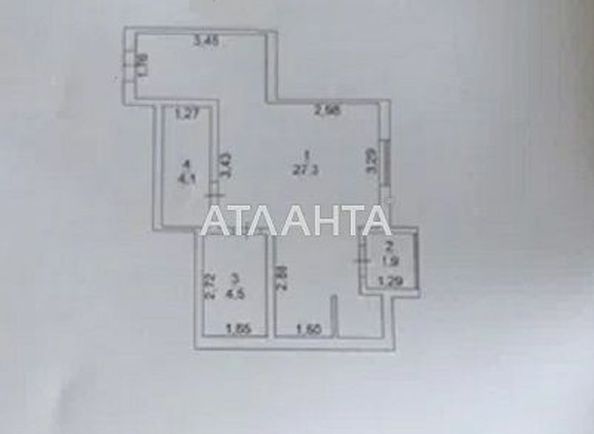 1-комнатная квартира по адресу ул. Массив №15 (площадь 38 м²) - Atlanta.ua - фото 2