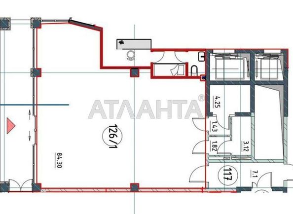 2-кімнатна квартира за адресою вул. Каманіна (площа 97,5 м2) - Atlanta.ua - фото 6