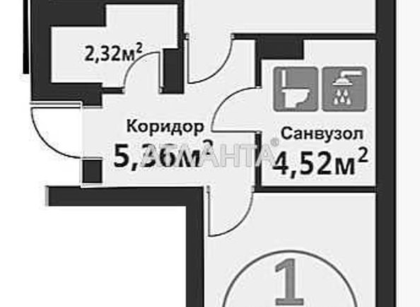 1-room apartment apartment by the address st. Glinyanskiy Trakt ul (area 49,3 m2) - Atlanta.ua - photo 2