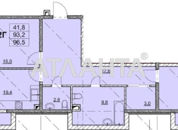 3-rooms apartment apartment by the address st. Gagarinskoe plato (area 96,2 m2) - Atlanta.ua - photo 5