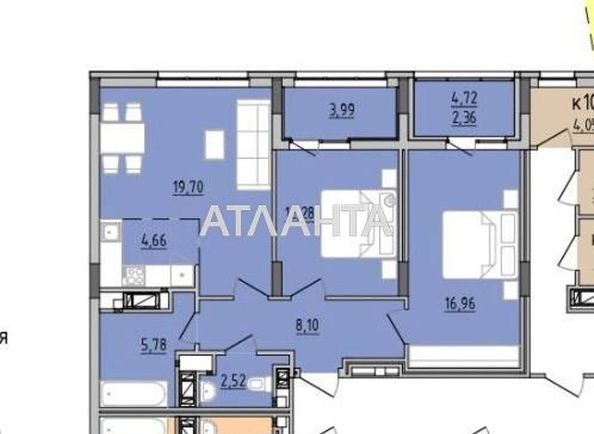 2-комнатная квартира по адресу Хмельницкого Б. Ул. (площадь 76,4 м2) - Atlanta.ua - фото 3
