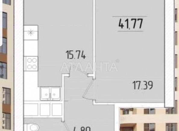 1-room apartment apartment by the address st. Krasnova (area 41,7 m²) - Atlanta.ua - photo 5