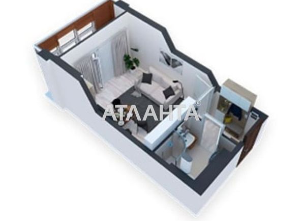1-room apartment apartment by the address st. 7 km ovidiopolskoy dor (area 21,0 m2) - Atlanta.ua - photo 3