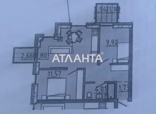2-комнатная квартира по адресу Фонтанская дор. (площадь 55,0 м2) - Atlanta.ua - фото 2