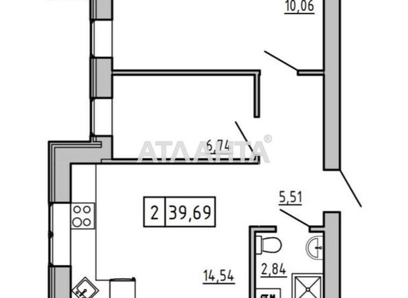 2-rooms apartment apartment by the address st. Spreysa (area 40,0 m2) - Atlanta.ua - photo 3
