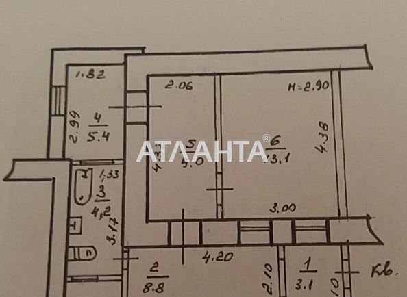 3-комнатная квартира по адресу ул. Гимназическая (площадь 44 м²) - Atlanta.ua - фото 14