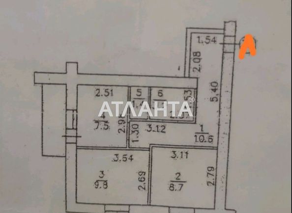 2-комнатная квартира по адресу ул. Грушевского Михаила (площадь 42,4 м2) - Atlanta.ua - фото 7