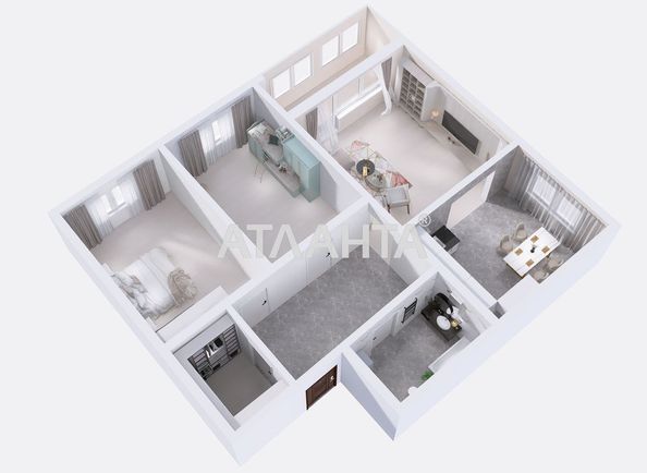3-rooms apartment apartment by the address st. Zhabotinskogo Proletarskaya (area 84 m²) - Atlanta.ua - photo 7