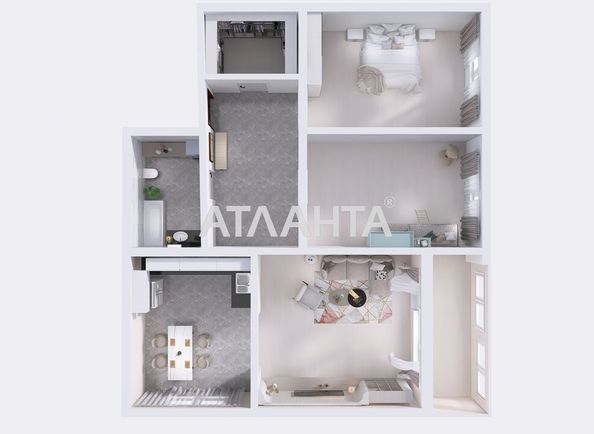 3-rooms apartment apartment by the address st. Zhabotinskogo Proletarskaya (area 84 m²) - Atlanta.ua - photo 9