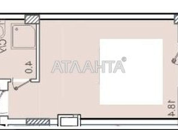 1-room apartment apartment by the address st. Golovatogo atam Bogatova (area 24,0 m2) - Atlanta.ua - photo 15