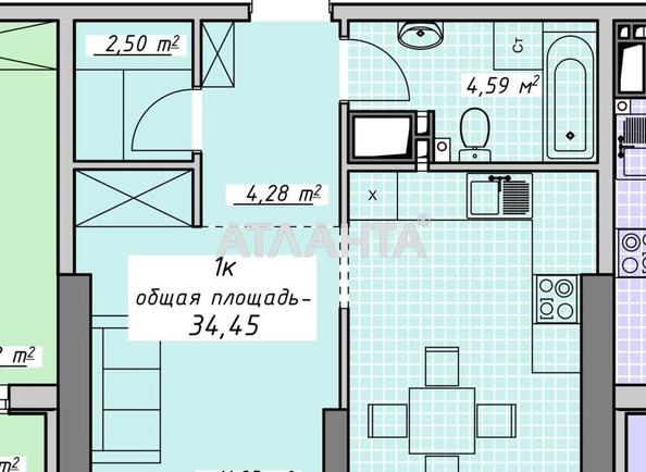 1-room apartment apartment by the address st. Kurortnyy per (area 34 m²) - Atlanta.ua - photo 9