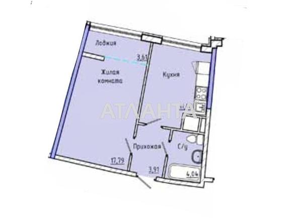1-кімнатна квартира за адресою вул. Каманіна (площа 41 м²) - Atlanta.ua - фото 10
