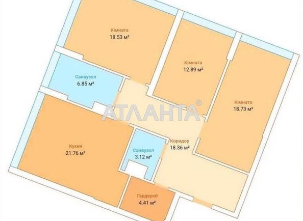 3-rooms apartment apartment by the address st. Kurortnyy per (area 104,0 m2) - Atlanta.ua - photo 4