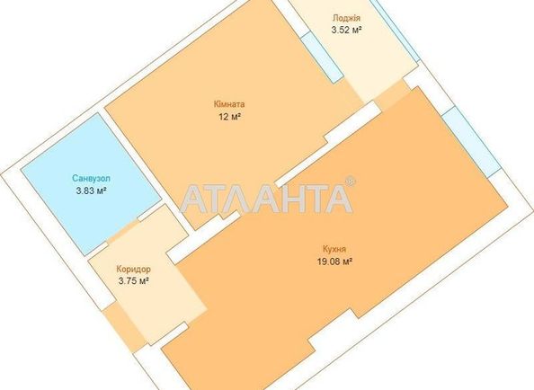 1-room apartment apartment by the address st. Gorodnitskaya ul (area 42,2 m2) - Atlanta.ua - photo 9