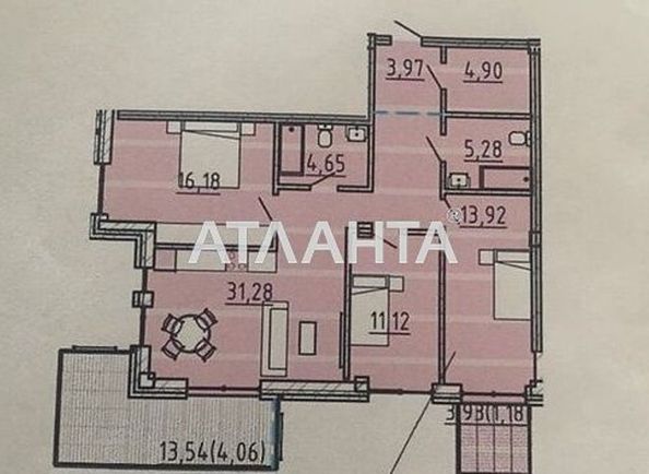 3-кімнатна квартира за адресою Фонтанська дор. (площа 96,5 м2) - Atlanta.ua - фото 2