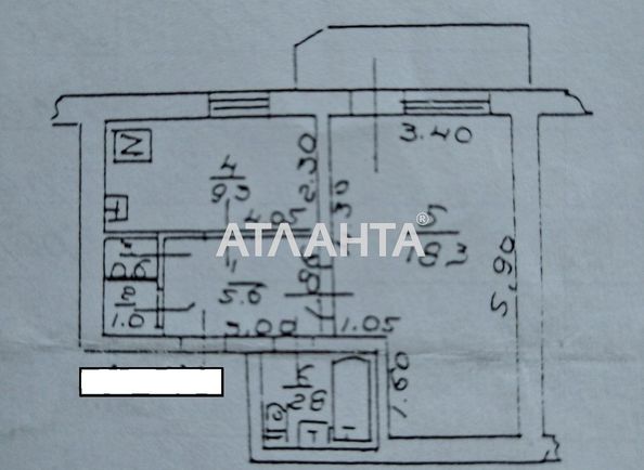 2-комнатная квартира по адресу ул. Бочарова ген. (площадь 39,6 м2) - Atlanta.ua - фото 10