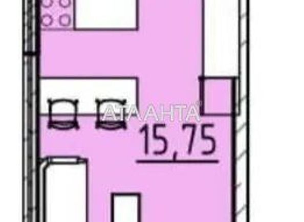 1-комнатная квартира по адресу Фонтанская дор. (площадь 26,0 м2) - Atlanta.ua - фото 2