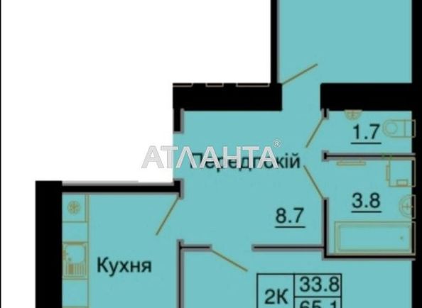 2-кімнатна квартира за адресою вул. Миру (площа 66,0 м2) - Atlanta.ua - фото 20