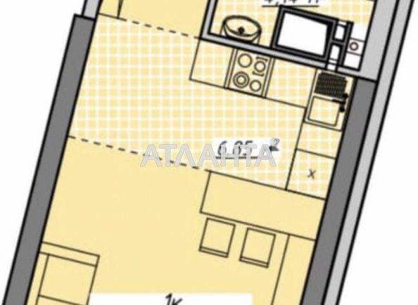 1-room apartment apartment by the address st. Kurortnyy per (area 29,9 m2) - Atlanta.ua - photo 4