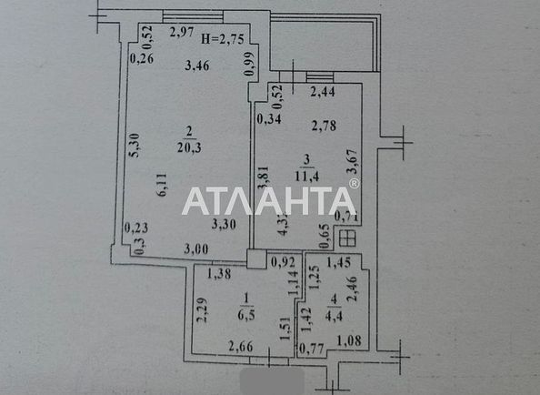 1-room apartment apartment by the address st. Granitnaya (area 46,0 m2) - Atlanta.ua - photo 18