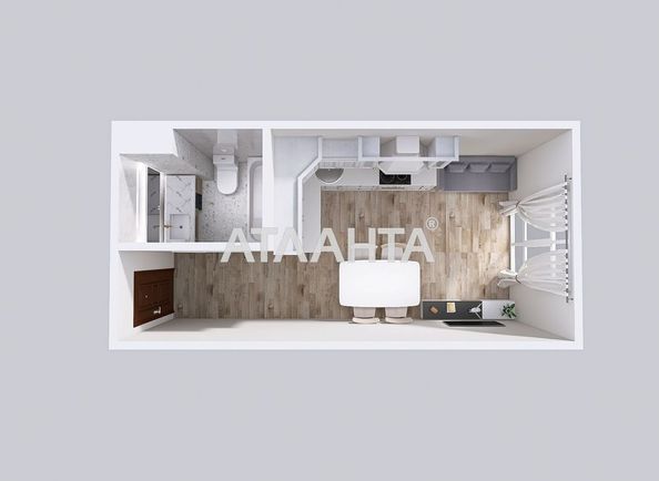 1-room apartment apartment by the address st. Radostnaya (area 23 m²) - Atlanta.ua - photo 12
