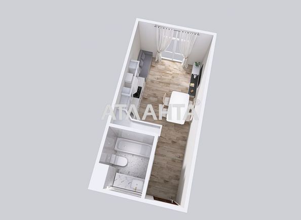 1-room apartment apartment by the address st. Radostnaya (area 23 m²) - Atlanta.ua - photo 14
