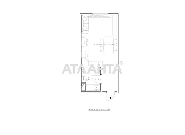 1-room apartment apartment by the address st. Radostnaya (area 23 m²) - Atlanta.ua - photo 16