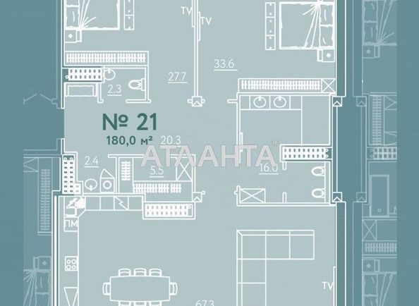 Многокомнатная квартира по адресу Французский бул. (площадь 183,8 м²) - Atlanta.ua - фото 10
